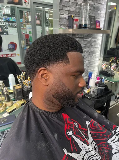 Textured haircut with fade