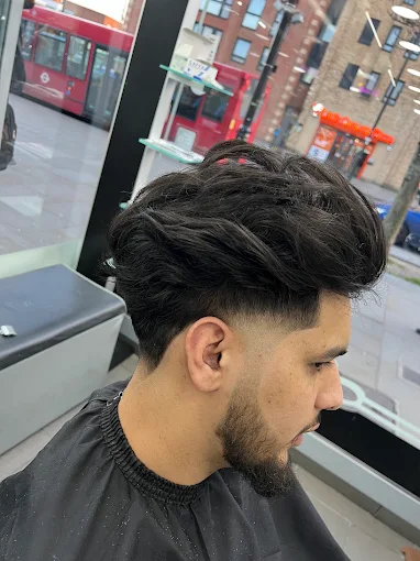 Taper fade haircut at Maru Barber Shop